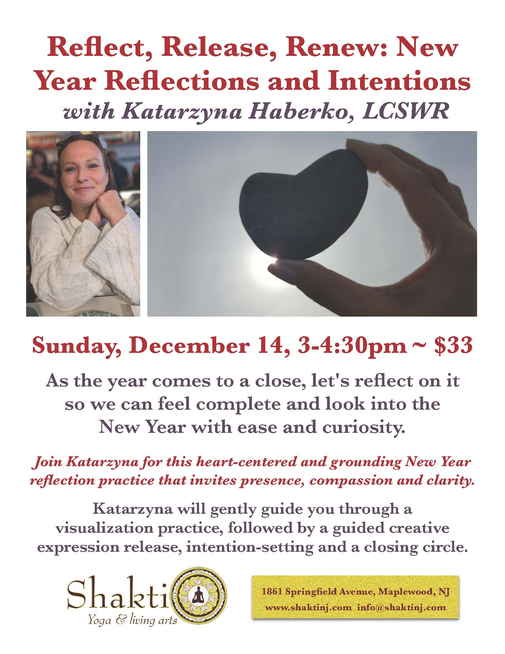 Reflect, Release, Renew